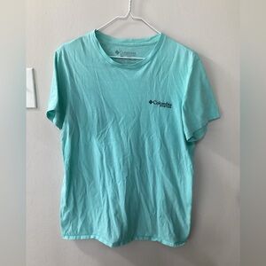 Men’s Columbia Medium Teal Graphic Tee Angler Management